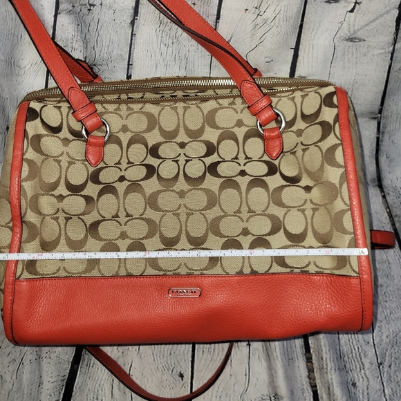 Coach Signature Kathryn Triple Zip Satchel - Picture 16 of 16